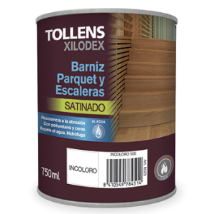 Barniz parquet y escaleras al agua satinado