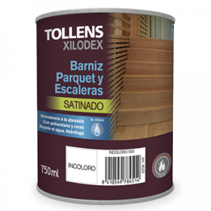 Barniz parquet y escaleras al agua satinado